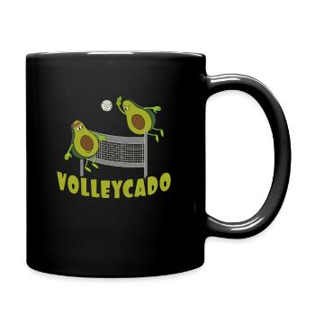 Volleyball Avocado Volleycado Volleyballer Sport - Tasse einfarbig - Schwarz - Rechts