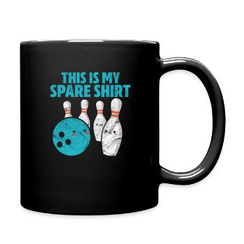 Bowling - Tasse einfarbig - Schwarz - Rechts