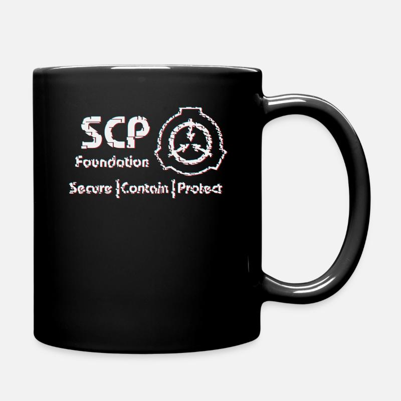 SCP Symbol Glitched version - Mug uni - noir