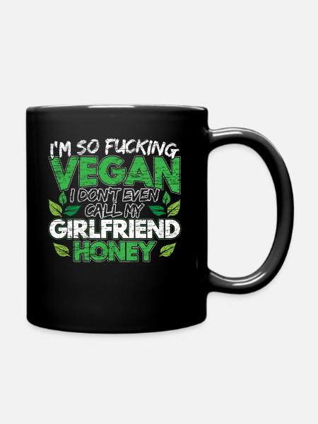 Vegans - Mug uni - noir