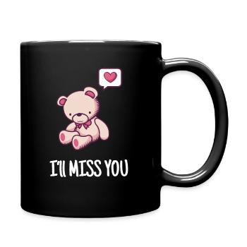 Tu me manqueras cadeau de départ - Mug uni - noir - Droite