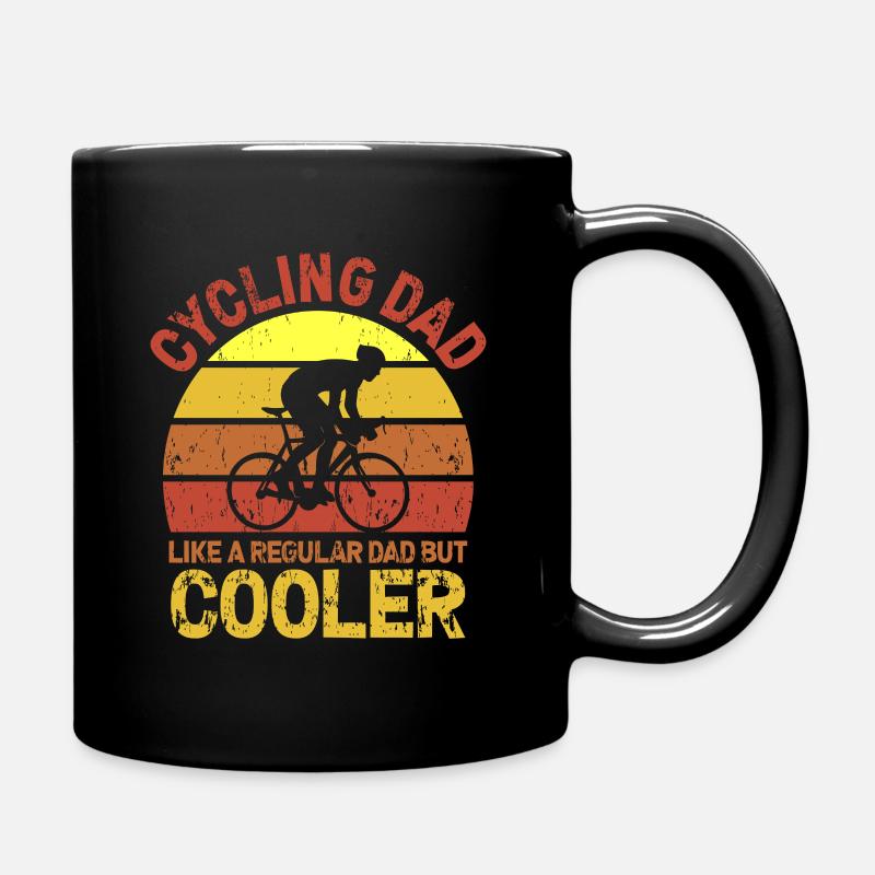 Cyclisme père cycliste papa cycliste - Mug uni - noir