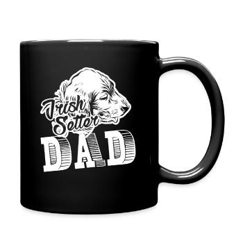 Irish Setter Dad Shirt - Tasse einfarbig - Schwarz - Rechts