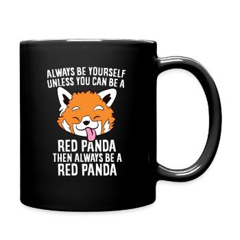 Always Be A Red Panda Cute Red Panda Lover Gift - Full Colour Mug - black - Right