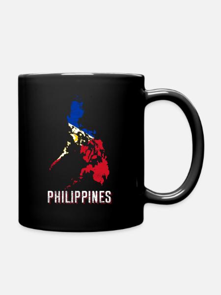Philippinen - Tasse einfarbig - Schwarz