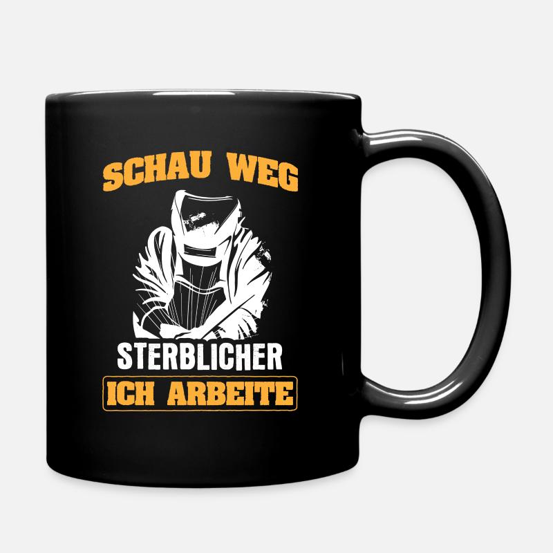 Schweißer Schweißen - Tasse einfarbig - Schwarz