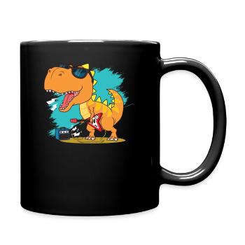 dinosaur - Full Colour Mug - black - Right