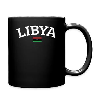 Libyen - Tasse einfarbig - Schwarz - Rechts