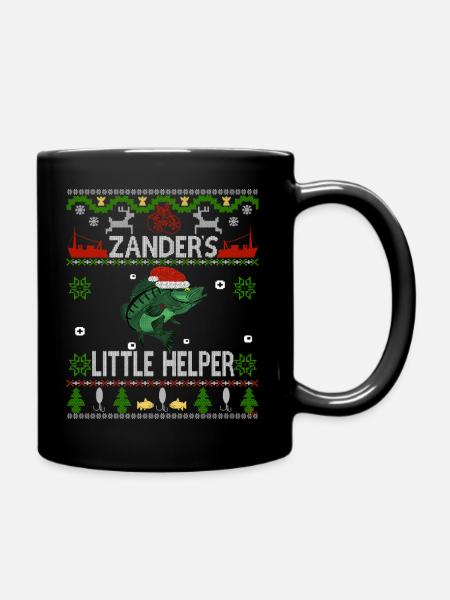 Zander Claus ® Zander´s little Helper - Tasse einfarbig - Schwarz