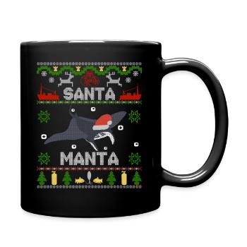 Zander Claus ® The original - Santa Manta - Full Colour Mug - black - Right