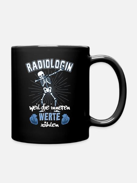 Radiologin Radiologie - Tasse einfarbig - Schwarz