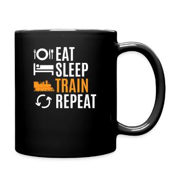 Zug - Tasse einfarbig - Schwarz - Rechts