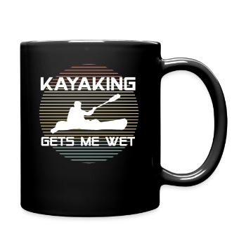 Cadeau de t-shirt mouillé de Gest Me de kayak - Mug uni - noir - Droite