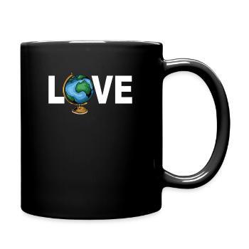 Geographers - geography earth globe - Full Colour Mug - black - Right