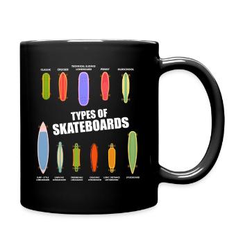 Type de planches à roulettes Skater Skater Life Skating Ska - Mug uni - noir - Droite