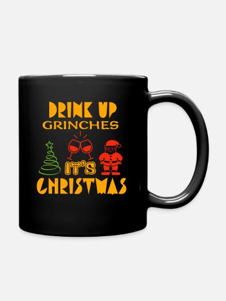 Christmas Christmas Christmas Christmas Christmas - Full Colour Mug - black