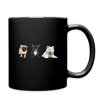 Chiot carlin - Mug uni - noir - Droite