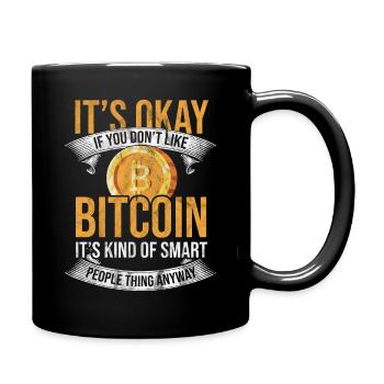 Bitcoin Blockchain Currency Litecoin Crypto Exchange - Full Colour Mug - black - Right