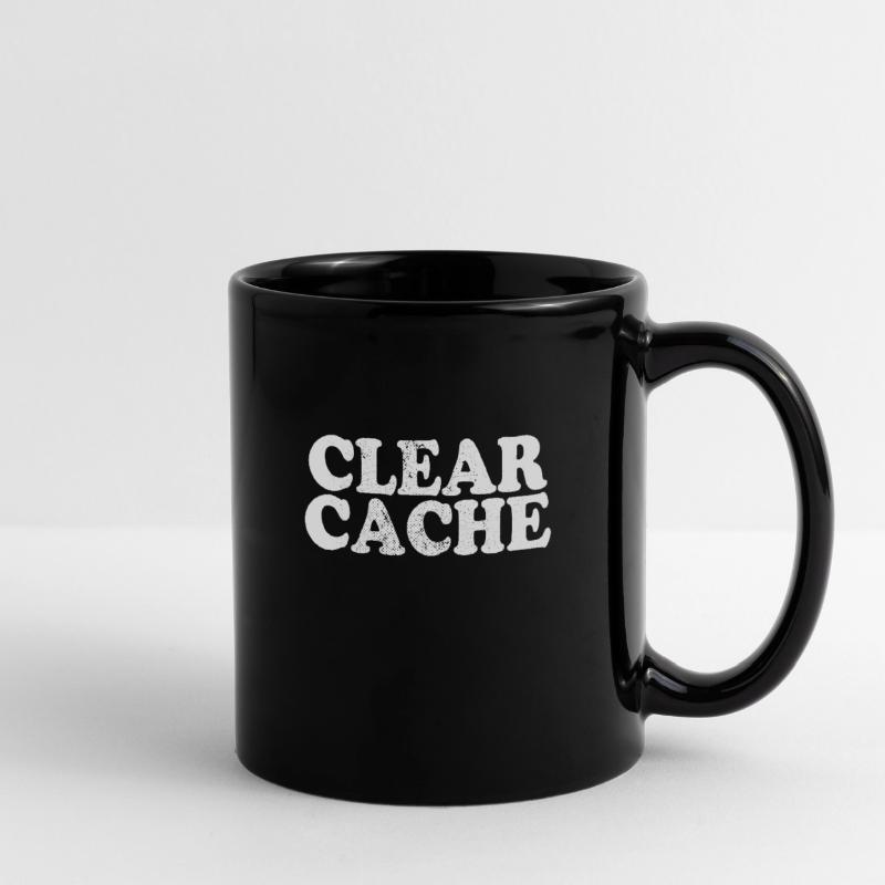 Clear Cache Programmierer Nerd Geek Geschenk Cache Tasse einfarbig