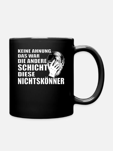 Originale Nichtskönner Handwerk Arbeiter Geschenk - Tasse einfarbig - Schwarz