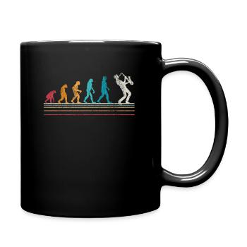 Cadeau rétro Saxophone Evolution Sax - Mug uni - noir - Droite