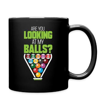 billard pool snooker billardkugel geschenkidee que - Tasse einfarbig - Schwarz - Rechts