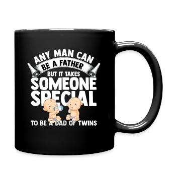 Zwillinge - Tasse einfarbig - Schwarz - Rechts