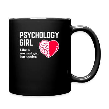 Psychologie Fille - Mug uni - noir - Droite