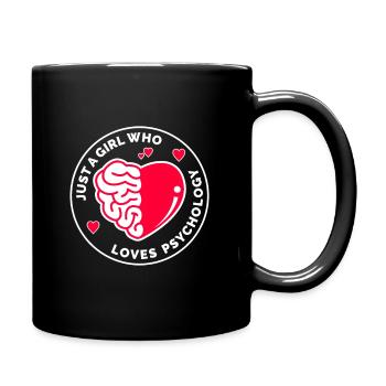 Juste une fille qui aime la psychologie - Mug uni - noir - Droite