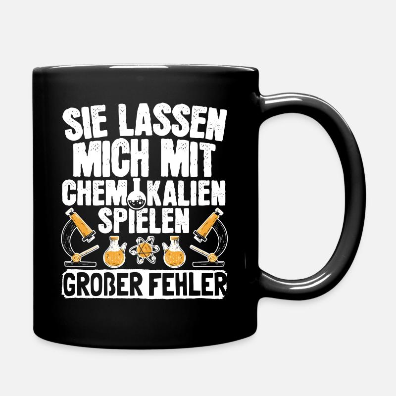 Chemie Beruf Chemikant Mit Chemikalien Spielen - Tasse einfarbig - Schwarz