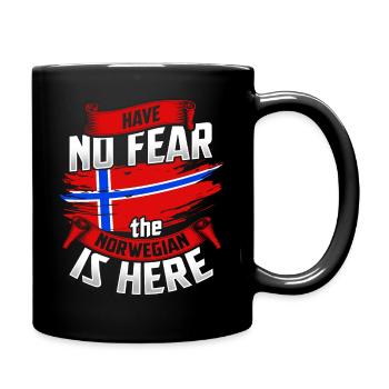 Norwegen Wikinger Oslo Fjord Elch Norge Norway - Tasse einfarbig - Schwarz - Rechts