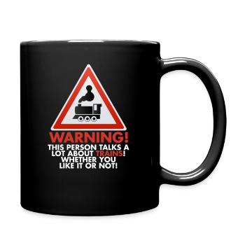 Zug - Tasse einfarbig - Schwarz - Rechts
