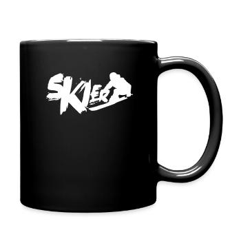 Skifahrer Skiurlaub Skifahren Ski fahren Skier - Tasse einfarbig - Schwarz - Rechts