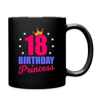18th birthday - Full Colour Mug - black - Right