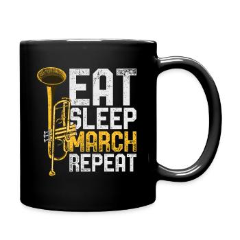 Trumpet - Full Colour Mug - black - Right