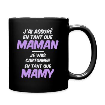 Annonce grossesse originale pour une future mamy - Mug uni - noir - Droite