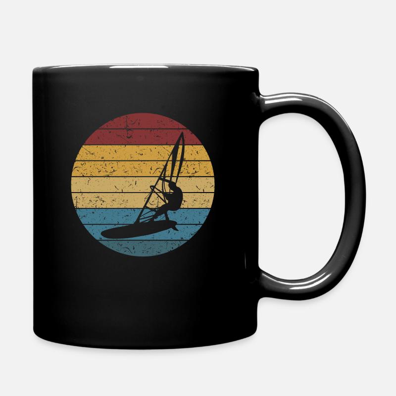 Cooles Windsurfer Wassersport Geschenk - Tasse einfarbig - Schwarz