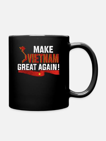Mach Vietnam wieder grossartig - Tasse einfarbig - Schwarz