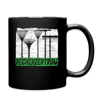 Rechenzentrum Gärtner Gartenarbeit Gartenbau - Tasse einfarbig - Schwarz - Rechts