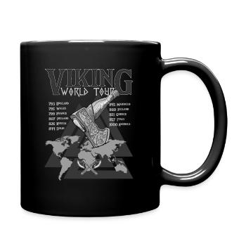 Viking Worldtour Design pour les fans vikings - Mug uni - noir - Droite