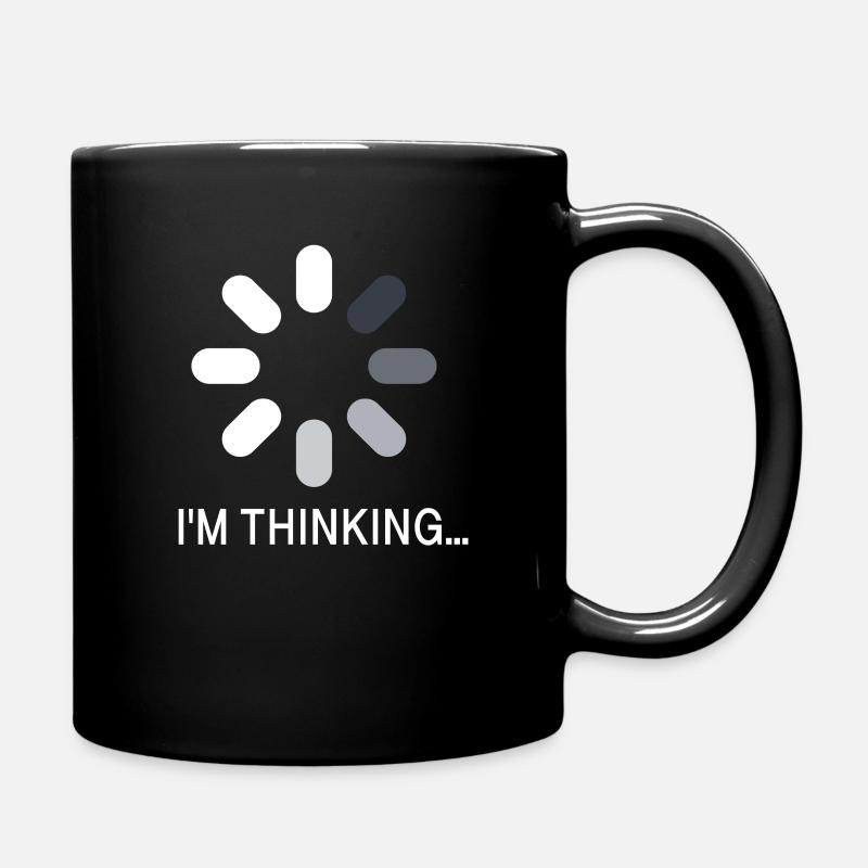 JE SUIS EN TRAIN DE PENSER - Mug uni - noir