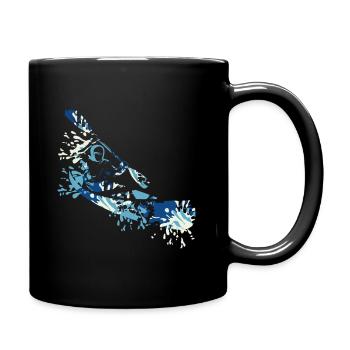 Kanu splash - Tasse einfarbig - Schwarz - Rechts