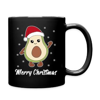 Avocado Christmas gift Christmas present - Full Colour Mug - black - Right