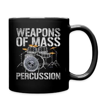 Batteur de batterie - Mug uni - noir - Droite