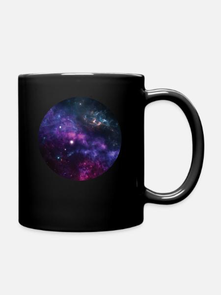 Galaxy space outer space universe galaxy outer space - Full Colour Mug - black