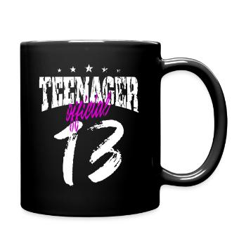 Teenager Jugendlicher Geschenk Geschenkidee - Tasse einfarbig - Schwarz - Rechts