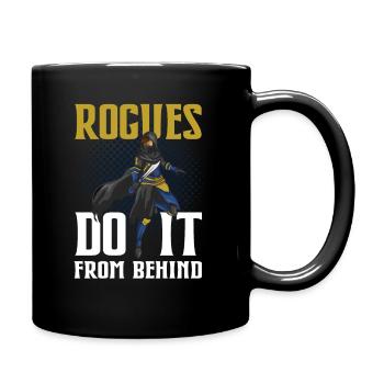 Tabletop Gaming Rogues Do It From Behind RPG Role - Tasse einfarbig - Schwarz - Rechts
