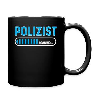 Werdender Polizist Beruf Polizei Studium - Tasse einfarbig - Schwarz - Rechts