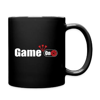 Dart Darts Bullseye Dartspieler Dartboard Geschenk - Tasse einfarbig - Schwarz - Rechts