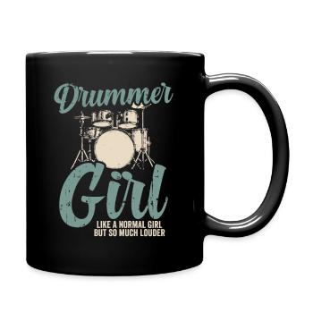 Drums Drummer Gift Drummer Girl - Mug uni - noir - Droite